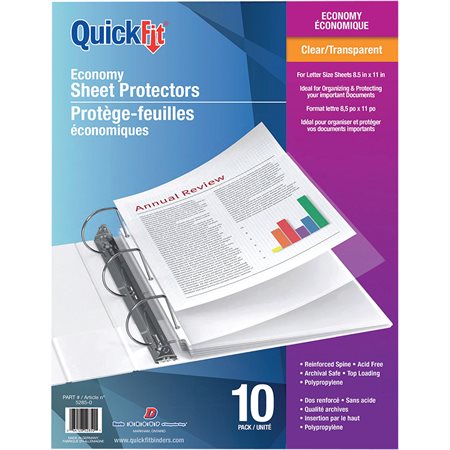 Economy Weight Sheet Protectors