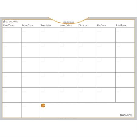 Wallmates® Self-Adhesive Monthly Planning Surface