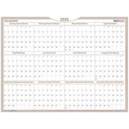 Wallmates® Self-Adhesive Monthly Planning Surface