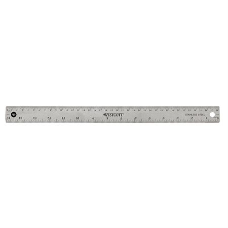 Metal Ruler with Cork Backing