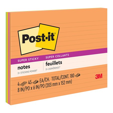 Post-it® Super Sticky Notes - Energy Boost Collection