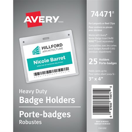 Heavy-duty badge holders