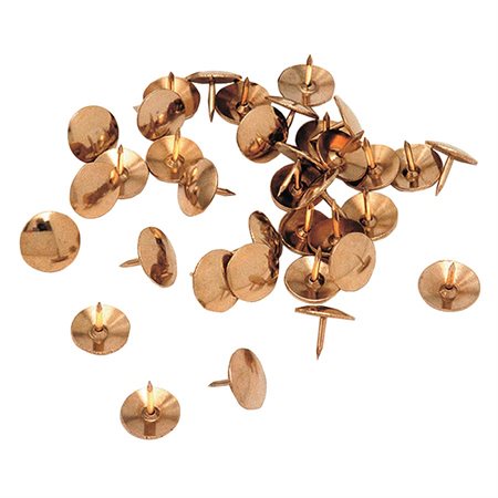 Brass thumb tacks