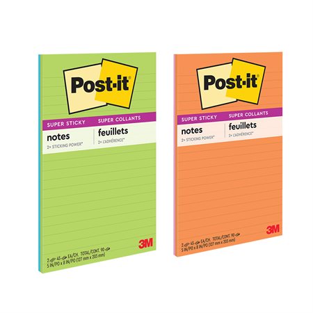 Post-it® Super Sticky Notes - Energy Boost Collection