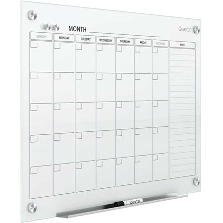 Infinity™ Magnetic Glass Dry Erase Calendar Board