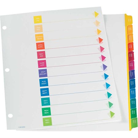 Super Rapidex™ Pre-Printed Dividers