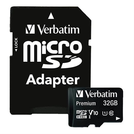 Carte mémoire micro SDHC / SDXC Premium avec adaptateur Classe 10