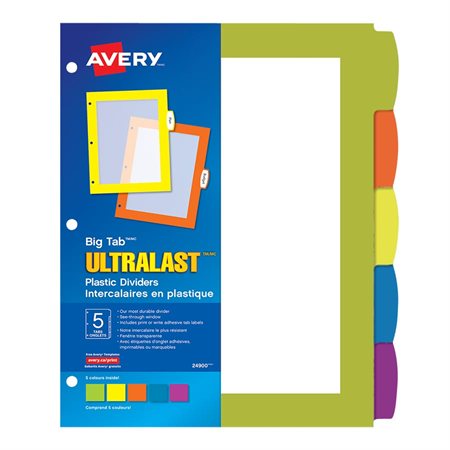 Intercalaires en plastique Big Tab™ Ultralast™