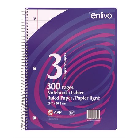 Cahier spirale ligné