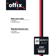 Étiquettes blanches Offix®