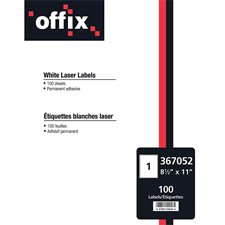 Étiquettes blanches Offix®