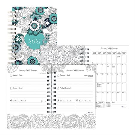 Weekly / Monthly Colouring Planner (2021)