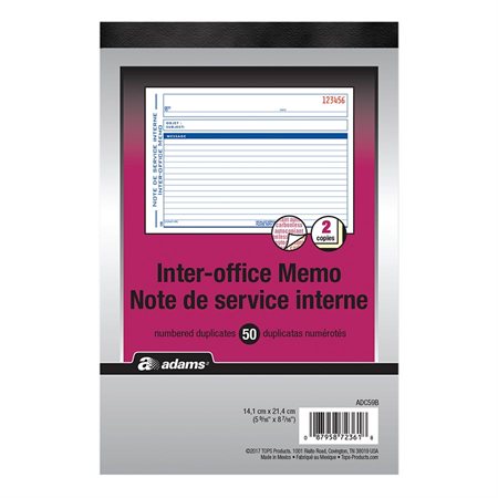 Inter-Office Memo Book