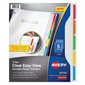 Diviseurs en plastique durable Clear Easy View