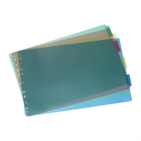 Tabloïd Size Poly Index Dividers