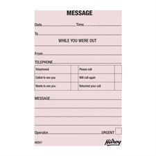 Telephone Message Pad