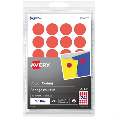 Self-Adhesive Colour Coding Labels