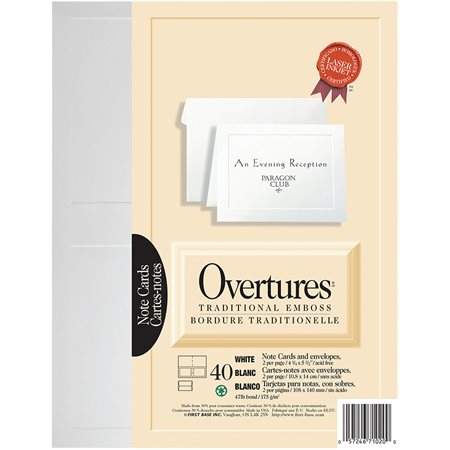 Cartes de notes Overtures®