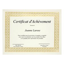 St.James™ Elite Gold Foil Stamped Certificates