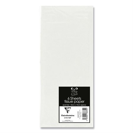 PAPIER DE SOIE 6F 20 X 30" BLANC