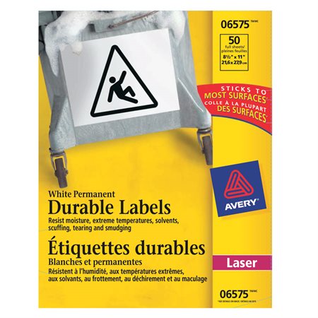 TrueBlock™ White Durable Labels