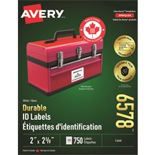 Étiquettes durables blanches TrueBlock™