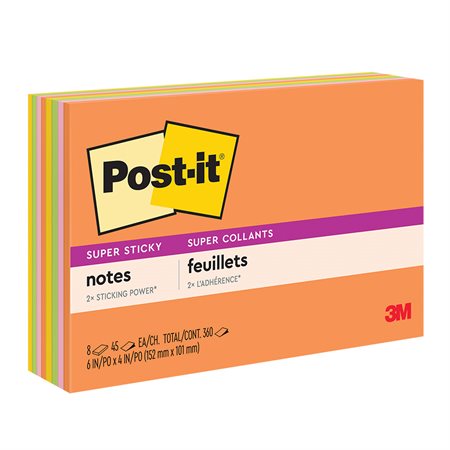 Post-it® Super Sticky Notes - Energy Boost Collection