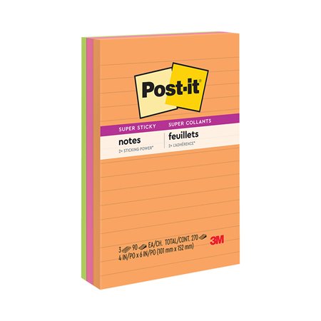 Post-it® Super Sticky Notes - Energy Boost Collection