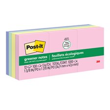 Feuillets plus écologiques Post-it® - collection doux soupçons