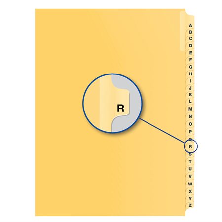 Alphabetical Litigation Index Dividers