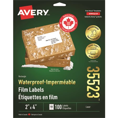 Rectangle Waterproof Film Labels