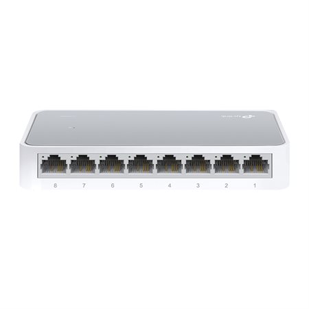 Commutateur 8 ports 10 / 100Mbps | Support de bureau