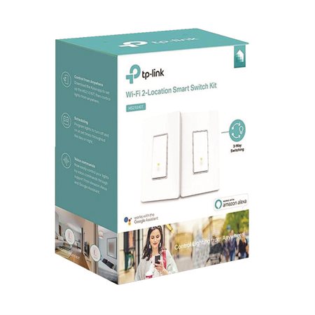 Kit d'interrupteur d'éclairage intelligent à 3 voies Kasa Smart