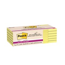 Post-it® Super Sticky Recycled Notes – Canary Yellow