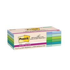 Feuillets recyclés Post-it® Super Sticky - Collection oasis