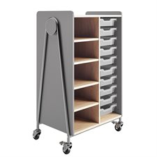 Whiffle Storage Cart - 4 Shelves and 10 Trays