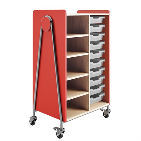 Whiffle Storage Cart - 4 Shelves and 10 Trays