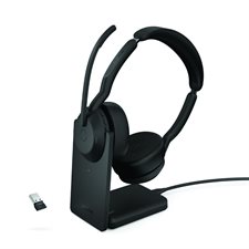 Casque stéréo Evolve2 55 avec support de charge