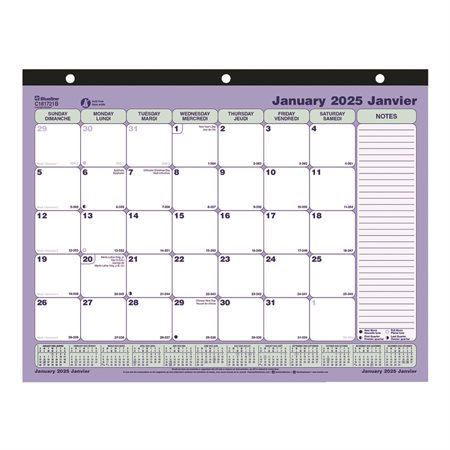 Monthly Desk Pad Calendar (2025)