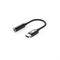 USB-C Jack 3.5mm Cable Adapter Black