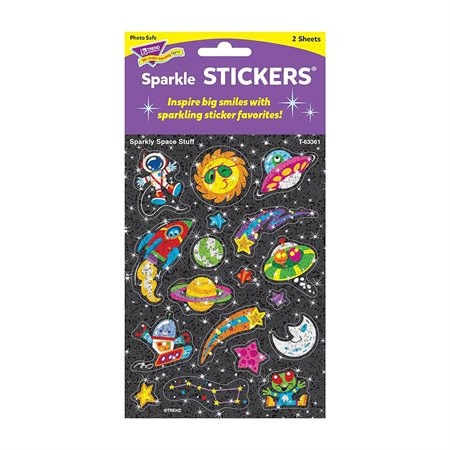 Sparkly Sticker - Space Stuff