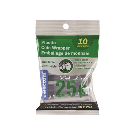 PLASTIC COIN ROLLERS $0.25