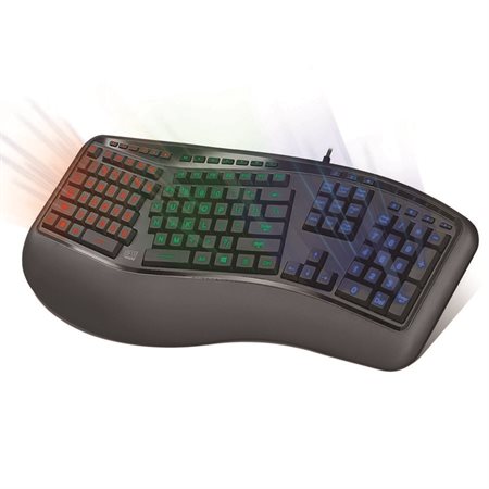 Clavier ergonomique rétroéclairé