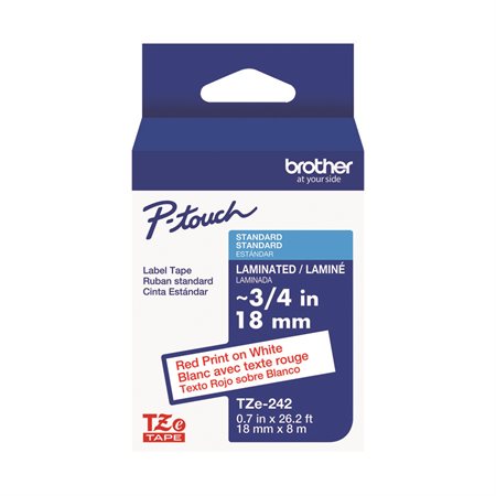 Ruban laminé pour étiqueteuses P-touch
