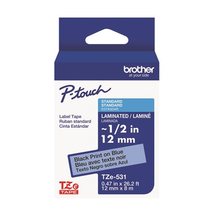 Ruban laminé pour étiqueteuses P-touch