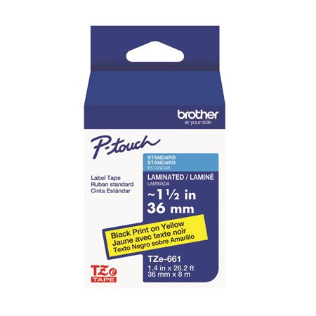 Ruban laminé pour étiqueteuses P-touch