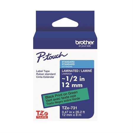 Ruban laminé pour étiqueteuses P-touch