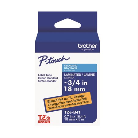 Ruban laminé pour étiqueteuses P-touch