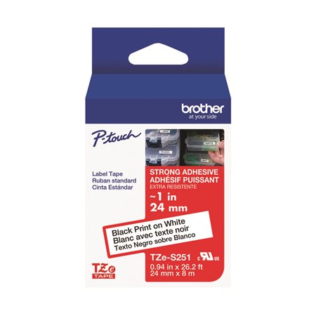 Ruban laminé pour étiqueteuses P-touch