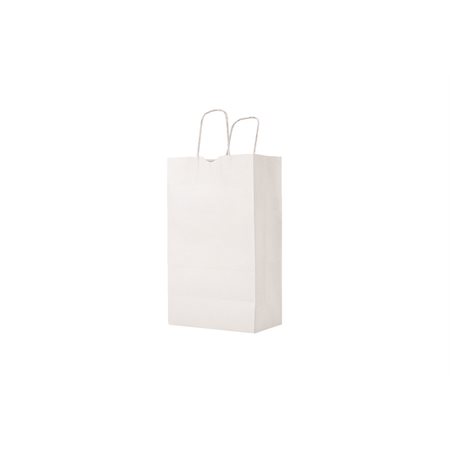 Sac papier à poignées torsadées blanc